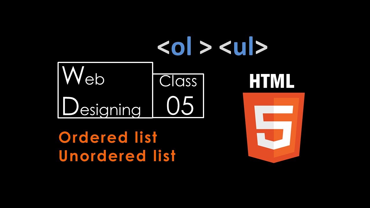 How To Create A List In Html Web Designing Course Class 07 YouTube