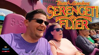 Riding The NEW Serengeti Flyer at Busch Gardens Tampa