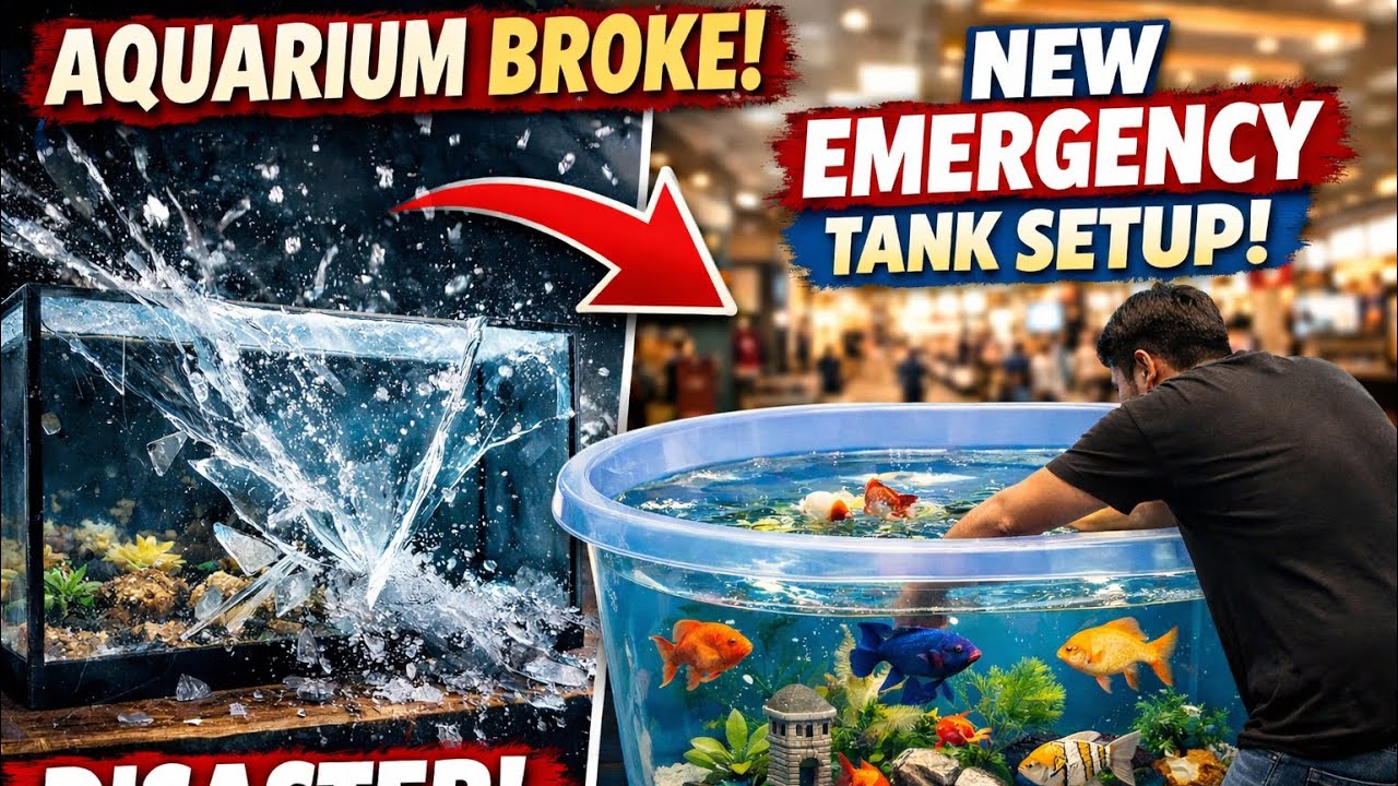 Aquarium Tank BROKE Suddenly 😱 | Emergency Fish Rescue Vlog @MayurVlogster 
