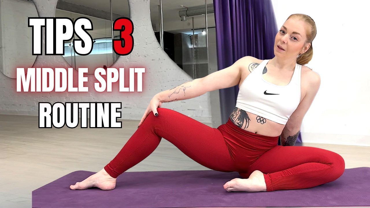 Middle Split Stretch Routine for Flexibility Improvement! 4k - YouTube