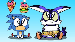 Baby SONIC is So Sad with Baby BIG the Cat! Sonic The Hedgehog 2 ANIMATION