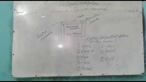 Class. 3rd Subject.. Computer Lesson.. 7..Creating Documents