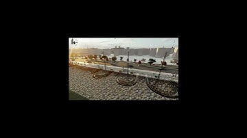 Pedestrian Walkway walkthrough Animation #architecture #architecturevisualization #lumion #shorts