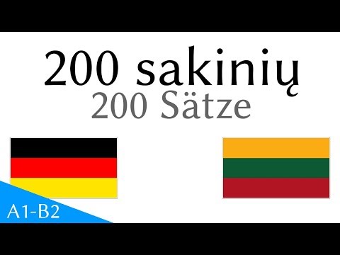 200 sakinių - Vokiečių kalba - Lietuvių kalba