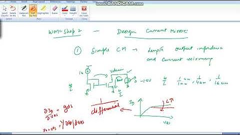 Simple current mirror Design using LTPSICE (channel length modulation and output impedance)