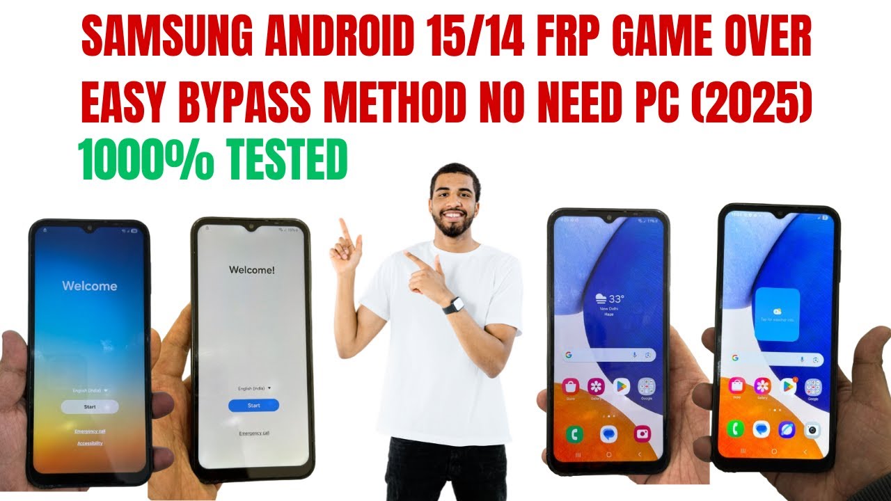 SAMSUNG ANDROID 15/14 TOTALLY GAME OVER 1000% TESTED METHOD| BYPASS METHOD | NO NEED PC
