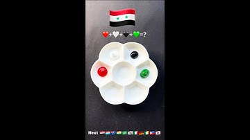 What do mixed flag Colors make? Satisfying & ASMR Color mixing