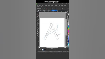 letter a logo how to create logos using shape tools in CorelDraw easy method logo modernism