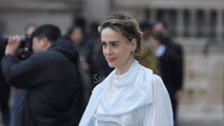 Sarah Paulson @ paris fashion week 5 march 2024 show Louis Vuitton