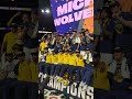 Trophy time for the Michigan Wolverines 🏆🎉 #MarchMadness