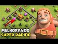 UPANDO UMA VILA DO ZERO RAPIDO EM 2021 ! DICAS PARA INICIANTES - CLASH OF CLANS