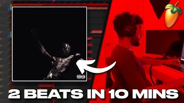 Making 2 INSANE Beats for UTOPIA in 10 Mins | Travis Scott FL Studio Tutorial