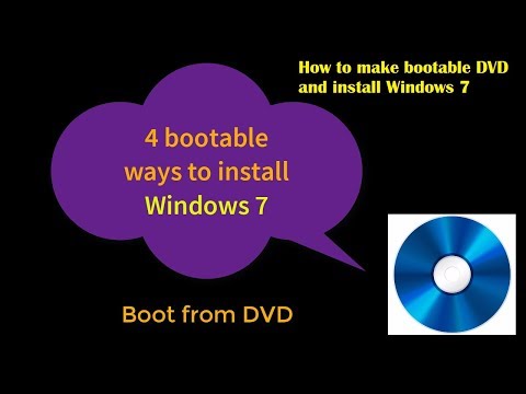 How to make bootable DVD and install Windows 7