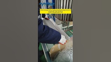 Video footage of the media manufacturing process of a hydraulic filter element