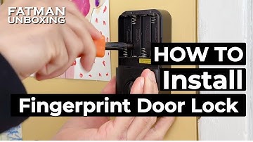 HOW TO Install a Fingerprint Door Lock with Keypad | Unboxing Fingerprint Door Lock | Keyless Entry