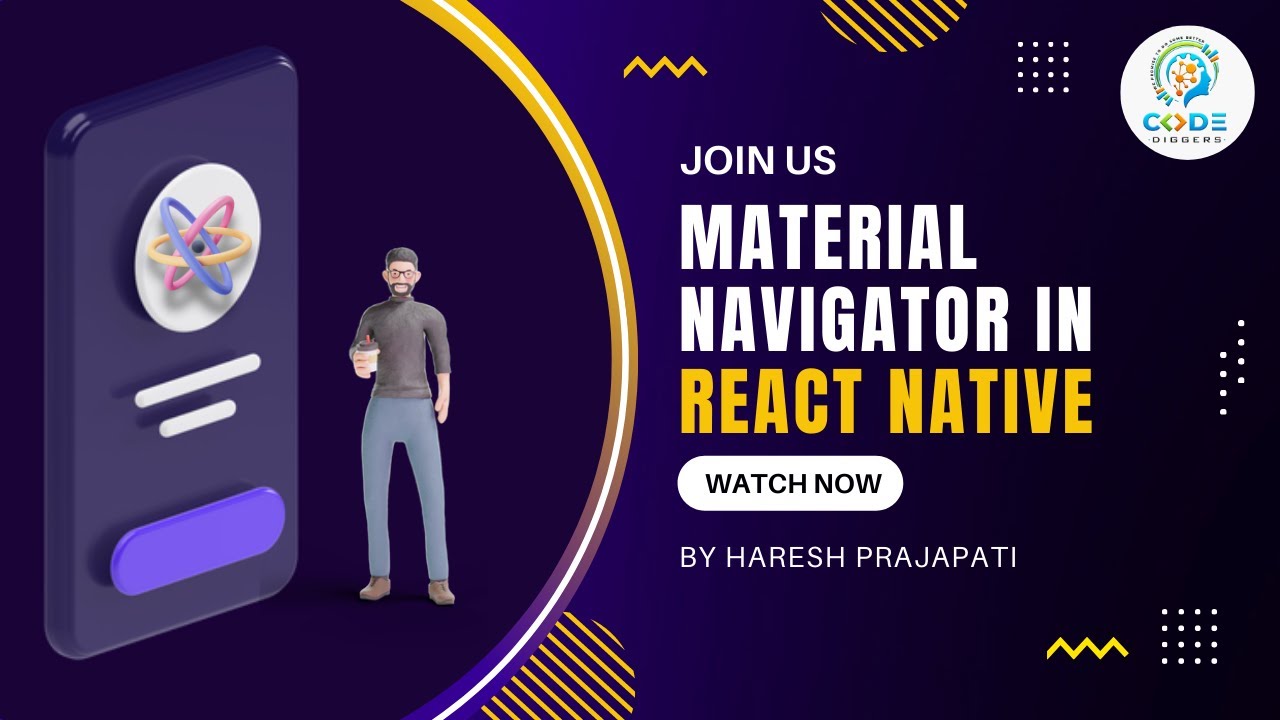 part6 - React Navigation v6 Material Navigator | React Native Tutorial ...