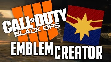 Black Ops 4 Emblem Creators - Captain Marvel Symbol - How To Make/Guide/Tutorial
