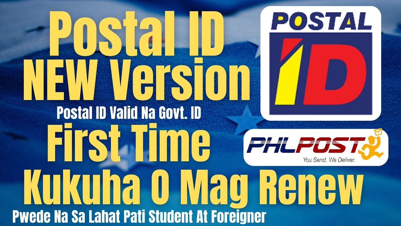 Postal ID New Version Pwede Na Sa Mga Estudyante At Foreigner 1st