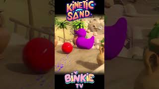 Color Learning Fun With Kinetic Sand And Bowling Ball For Preschool Kids Binkie Tv