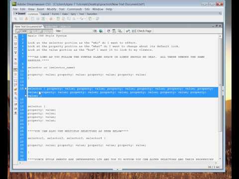 Basic CSS Syntax Rules Part 1 (CSS Basics Tutorial)