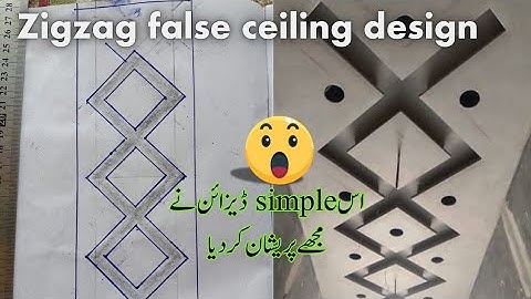 New Zigzag paper false ceiling design | paper design