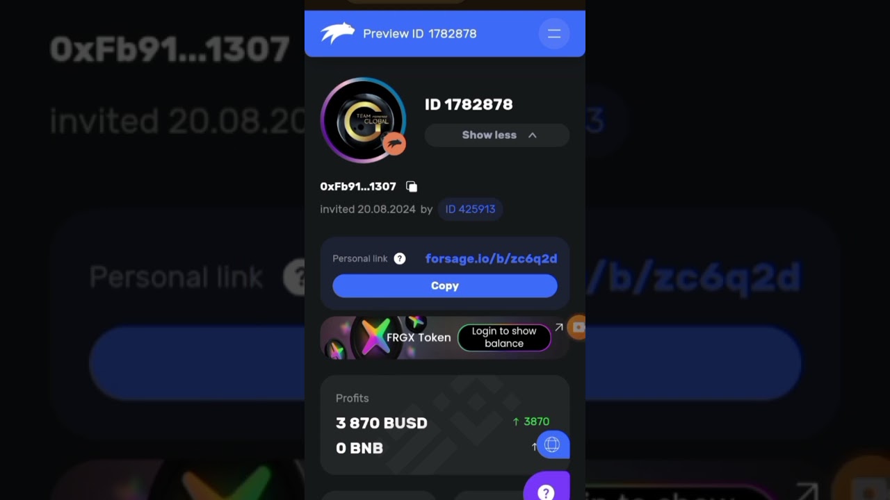 Live power show Forsage Busd