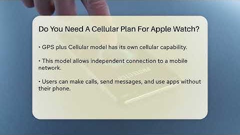 Do You Need A Cellular Plan For Apple Watch? - Talking Tech Trends