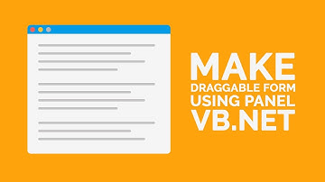 How to Make Draggable Borderless Form Using Panel C# VB NET in Visual Studio 2015