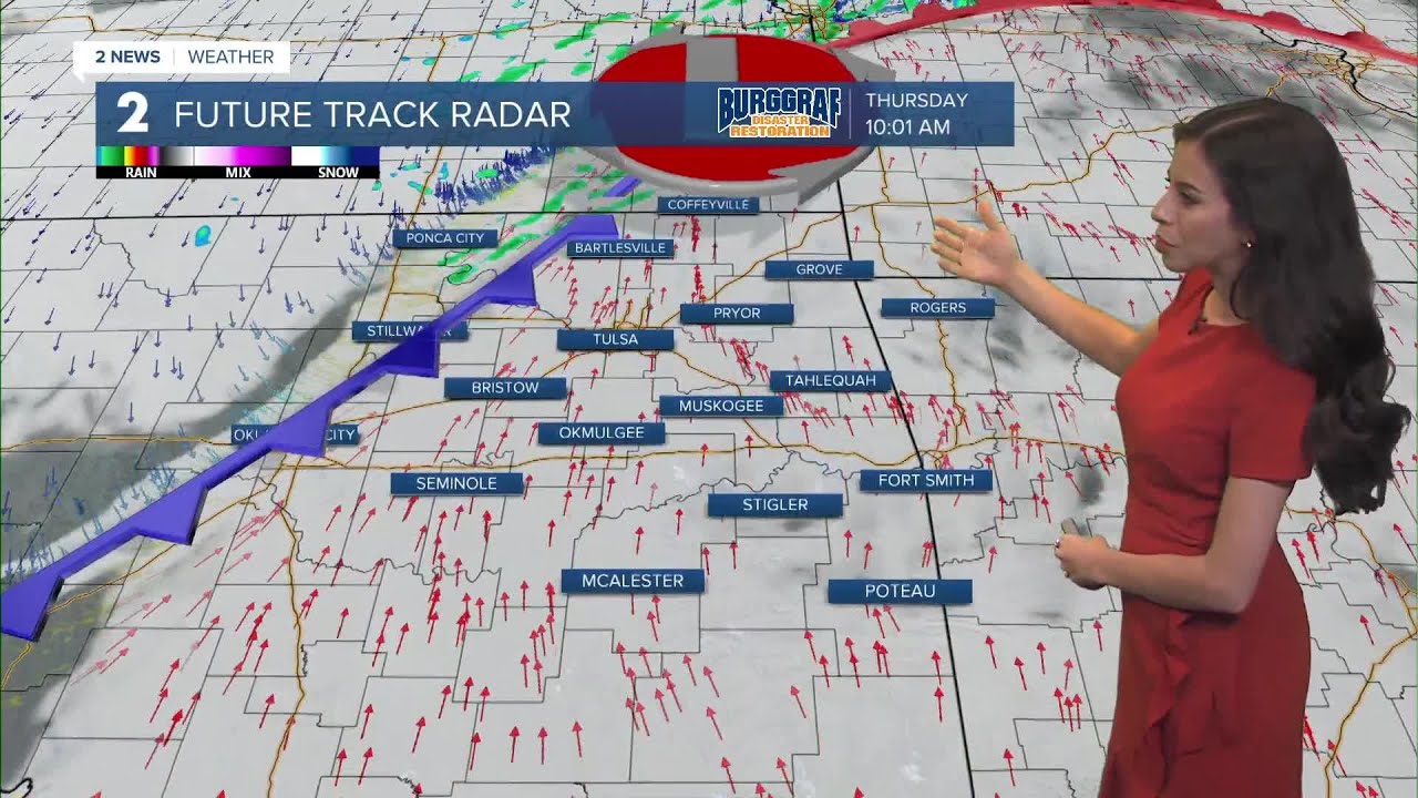 Cold Front Moves in this Afternoon - YouTube
