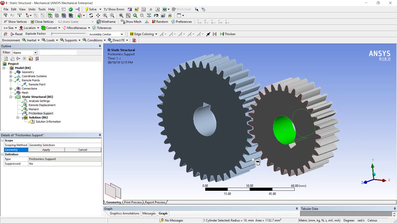 Ansys Workbench (Spure Gear Analysis) YouTube