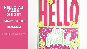 Stamps of Life Hello A2 Card Base | HSN.com