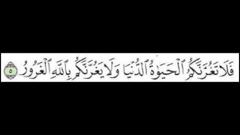 سورة فاطر الآية 5