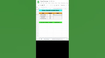 #shorts #checklist #checklists #exceltutorial #excelformulas #excel #exceltips #shortsvideo #tricks