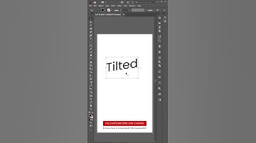 Tilted text in illustrator | illustrator tips and tricks #illustratortricks #graphicdesigntutorial