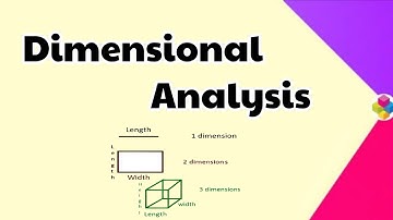 Dimensional Analysis | Some Basic Concepts of Chemistry | Class 11th | Chapter 1 | Science