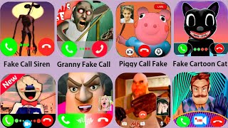 Siren Head Call,Granny Fake Call,Ice Scream Call,Hello Neighbor Video,Cartoon Cat Call,Piggy Call screenshot 3