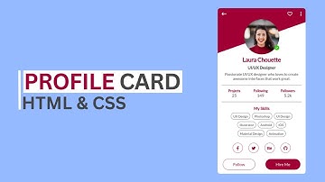 How To Make Profile Card On Website Using HTML and CSS | User Profile Page UI Design | upCoding