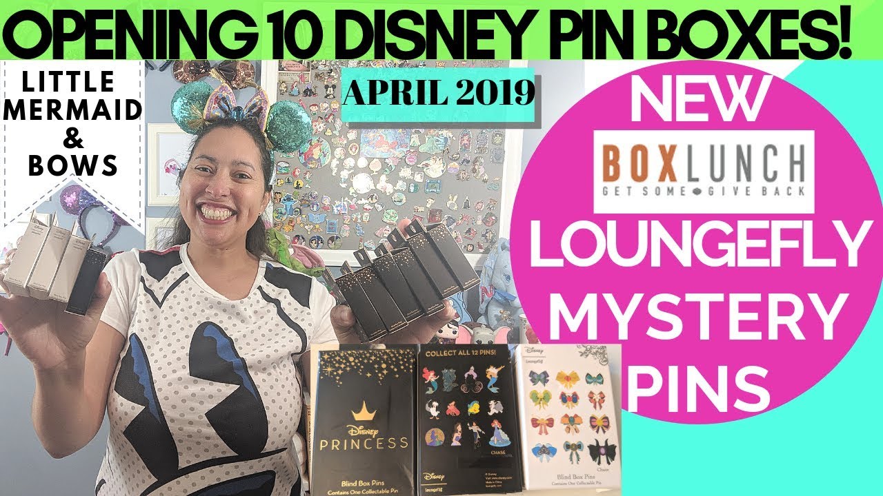 Opening NEW Box Lunch Loungefly Mystery Pin Boxes Little Mermaid