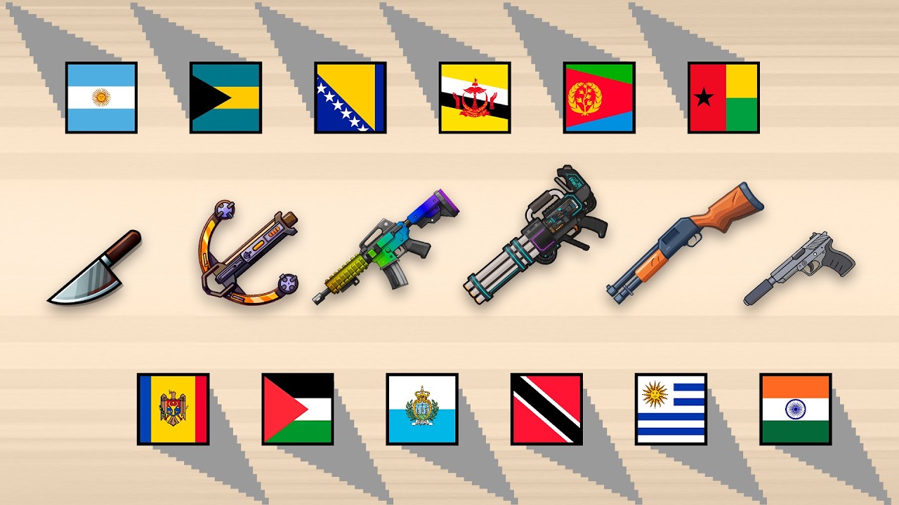 Battlefield of Country - Weapons Across Chaotic Arenas!