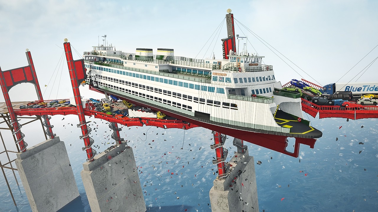 Can a Suspension Bridge Handle Massive Falling Ships? | Teardown