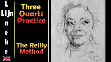 Portrait drawing in Practice Three Quarter - The Reilly Method