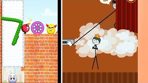 DRAW TO SMASH vs THIEF PUZZLE - Gameplay Satisfying Double Mobile Games