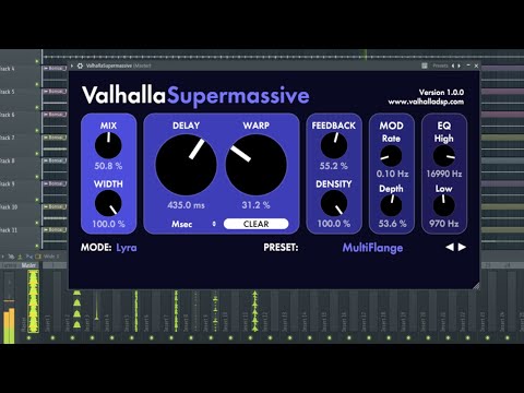 Valhalla Supermassive | Sound Demo (no talking) | Free VST Plugin