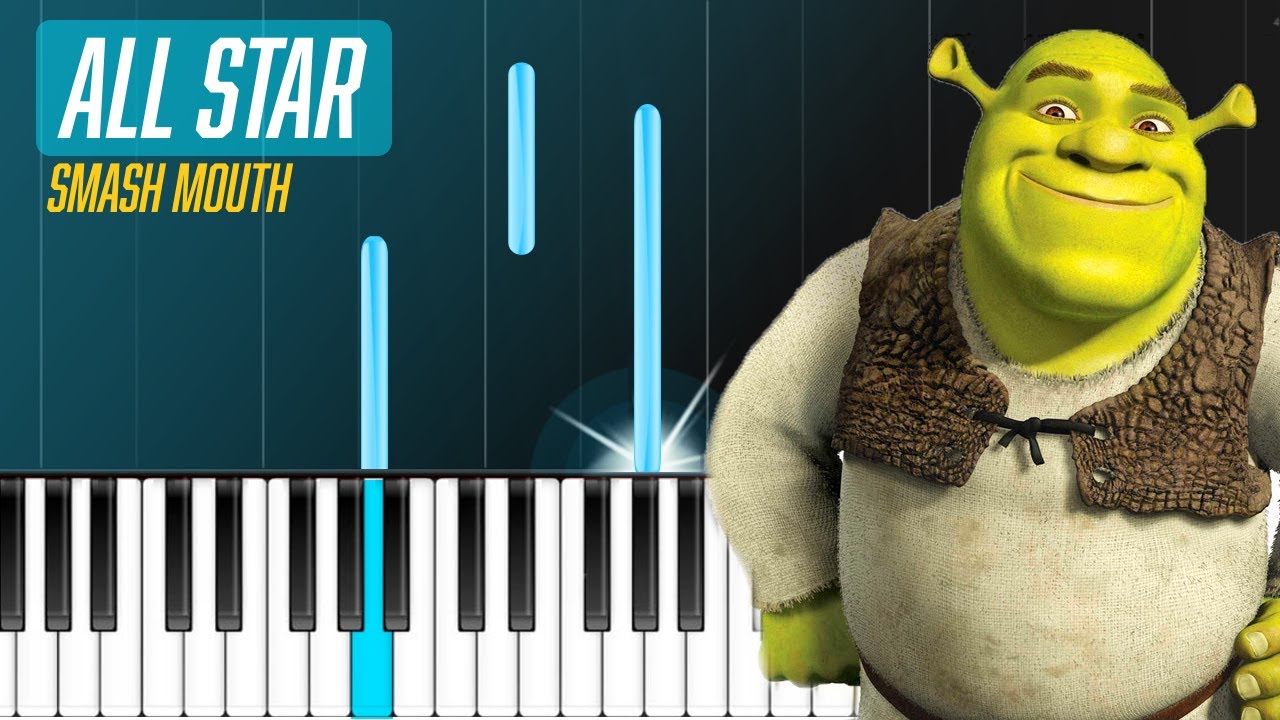 Smash Mouth - "All Star" EASY Piano Tutorial - Chords - How To Play - Cover  - YouTube