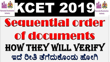 KCET 2019 || How They verify your documents | Detail steps