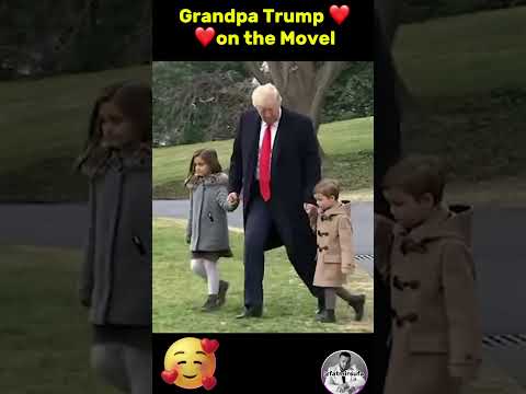 Trump Leaves White House With His Grandkids Donaldtrump Trumpnews Trump2025 Trump Usa Maga