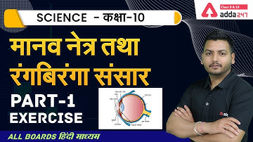 Class 10 Science Chapter 11 in Hindi (Part 1 Exercise) | मानव नेत्र तथा रंगबिरंगा संसार | NCERT