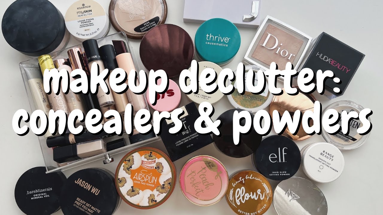 MAKEUP DECLUTTER Concealers & Setting Powders YouTube