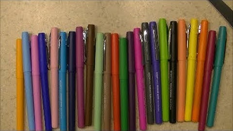 AmazonBasics Ultra-Fine Point Permanent Marker review and unboxing color demo