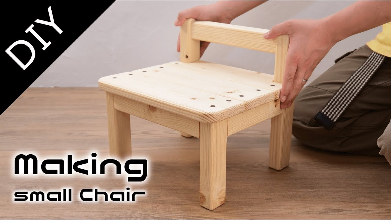 キッズチェア 子供椅子 を作ってみました 自作工房 Making Of A Small Chair Youtube